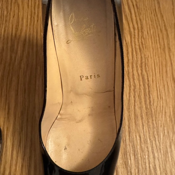 Christian Louboutin Paris Simple 120 mm Simple Pump Black Patent Leather - Picture 4 of 12